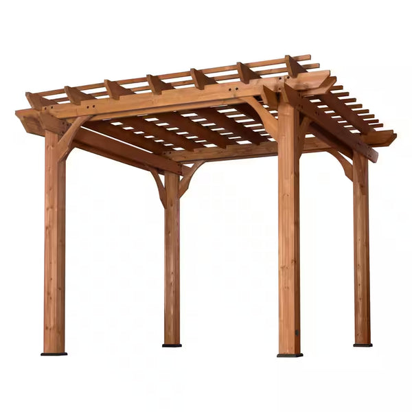 10 x 10 Ft. Traditional Cedar Wood Patio Pergola