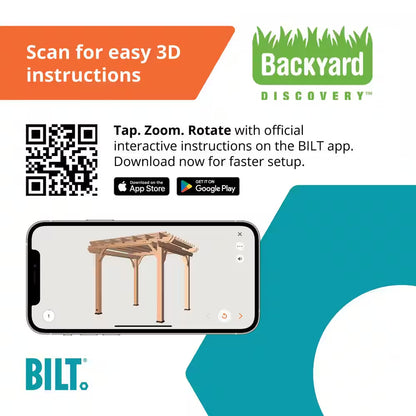 10 x 10 Ft. Traditional Cedar Wood Patio Pergola — product view 10