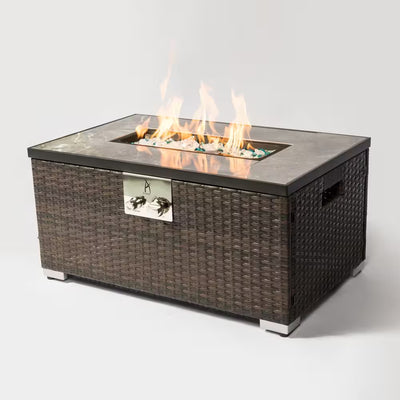 32-Inch Propane Fire Pit Table, 40,000 BTU, Auto-Ignition