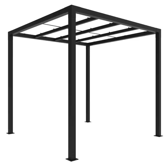 8 x 8 Ft. Matte Black Aluminum Pergola