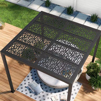 8 x 8 Ft. Matte Black Aluminum Pergola — product view 10