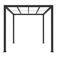 8 x 8 Ft. Matte Black Aluminum Pergola — product view 6
