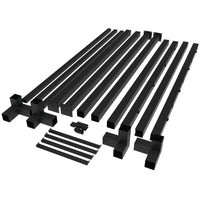 8 x 8 Ft. Matte Black Aluminum Pergola — product view 7
